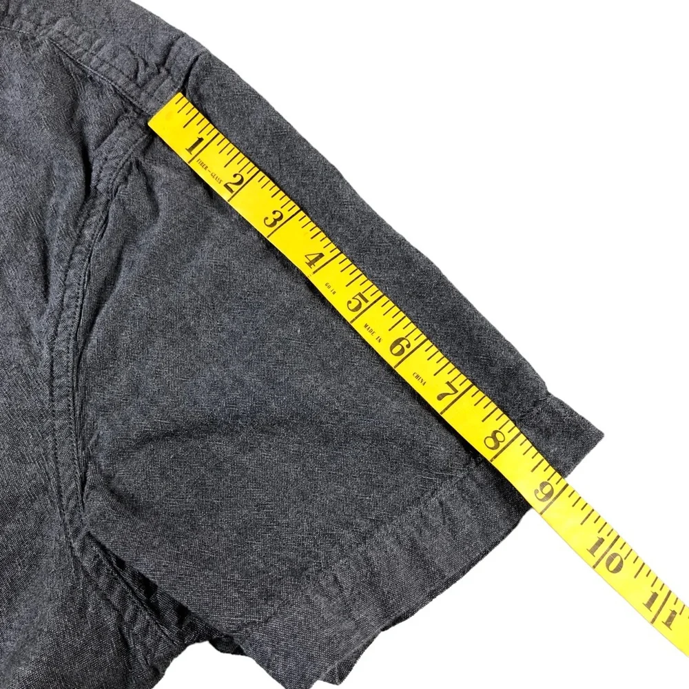 Levis Mens Large Gray Casual Button Down Short Sleeve Shirt, Standard fit - Picture 7 of 7